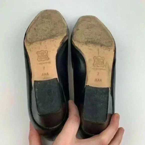 Joel Parker heels size 7 AAA black Italian leather - Picture 5 of 8